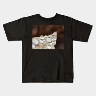 Rain water on leaf Kids T-Shirt